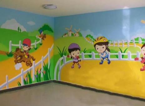 西华幼儿园墙体彩绘制作流程及注意事项