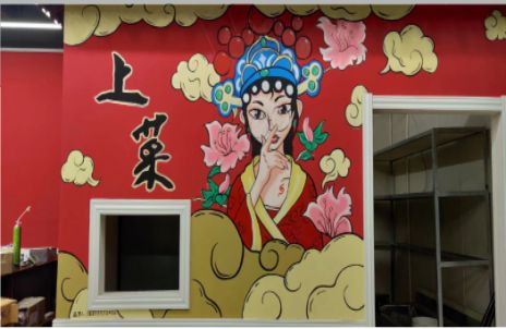 西华墙体彩绘的发展和应用