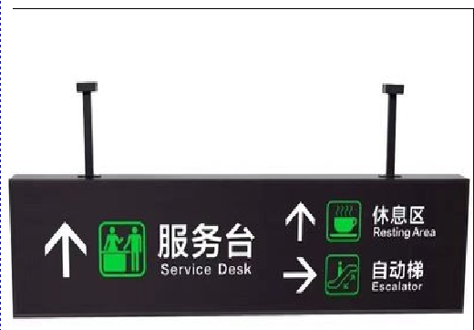 西华吊牌灯箱制作流程。